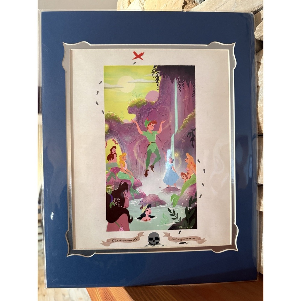 2025 Disney Parks Peter Pan Underneath A Magic Moon Steve Thompson 14x18" Print - Picture 1 of 1